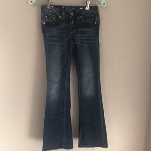 Miss Me girls youth size 10 blue jeans Jk1116b2